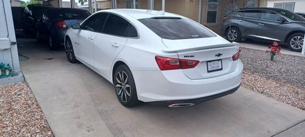 This is my 2023 malibu rs. Just got the premier tint done at Surfside tint , WOW LOOK SOO GOOD!