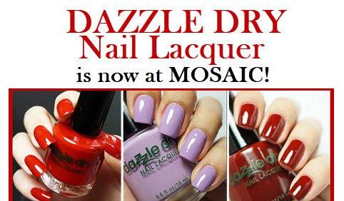 #DazzleDry is a 100% Vegan nail system. No UV needed, dries in 5 min! http://mosaicwellnessbeauty.com/nail-care-manicure-dazzle-dry-nj/