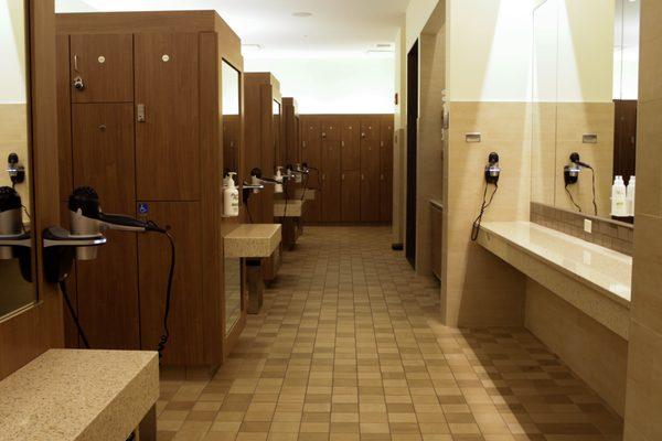 Locker room interior