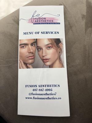 Brochure of services