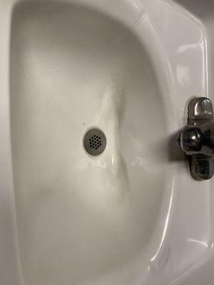 Sink was dirty and the didn't drain after I washed my hands