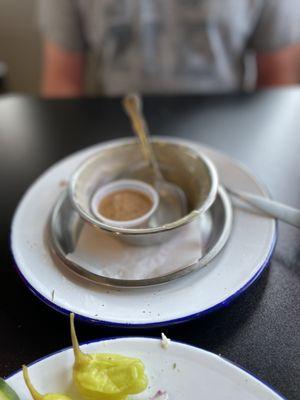 When the plates are this clean, you know the food was amazing!