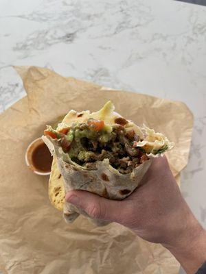 Carne asada burrito