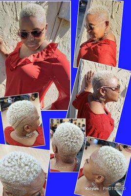 Natural low cut with white color