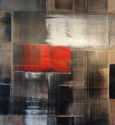 BJR Brian Reaume abstract painting at Marcia Evans Gallery