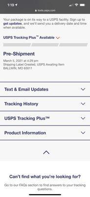 My package had just been sitting in MO awaiting "pre" shipment processes for days