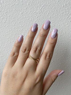 subtle shellac cat eye manicure by Mai