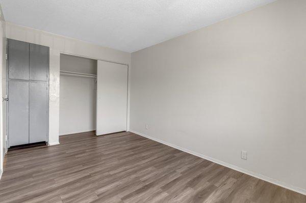 Bedroom with closet