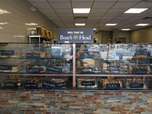 Fresh Bagels made Daily, Boars Head Brand