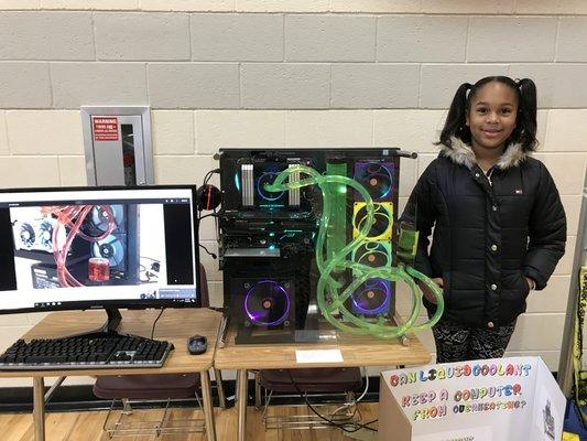 1st place in SPARK science fair. Custom liquid cooling system and how it works.