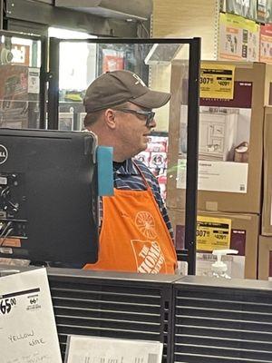 Here is a photo of the Foul- mouthed Home Depot employee.