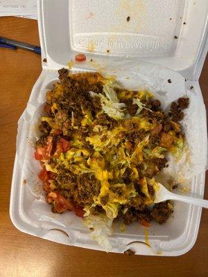 This is what they consider a taco salad.