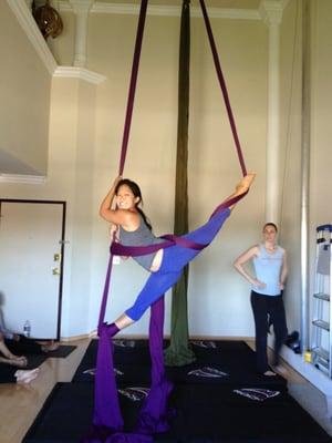 One of my first aerial classes