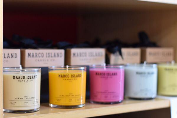 Marco Island Candle Co. candles 100% soy made locally on Marco Island.