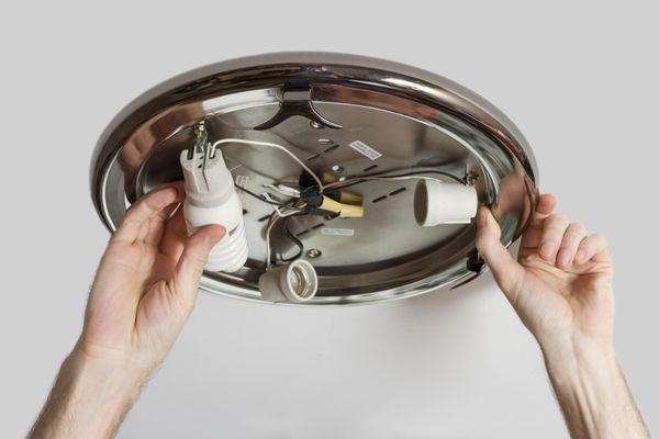 Ceiling Lights Installation or Repair by Ethical Electrical.