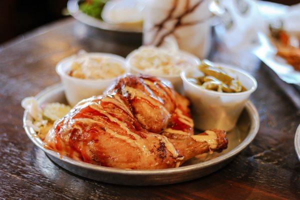 Chicken Platter w/ Potato Salad, Coleslaw, & Green Beans