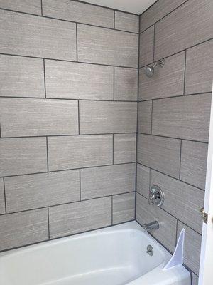 Bathroom with tile surround