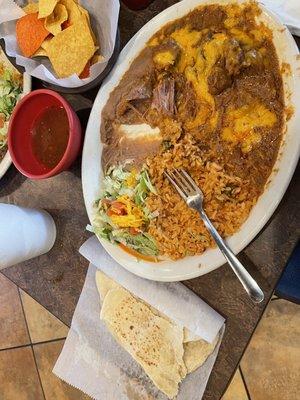 Carne Guisada plate