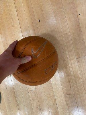 150$ gym and this is the basketball they check out to you.. asked if they could pump it up and they laughed and said they didn't have a pump