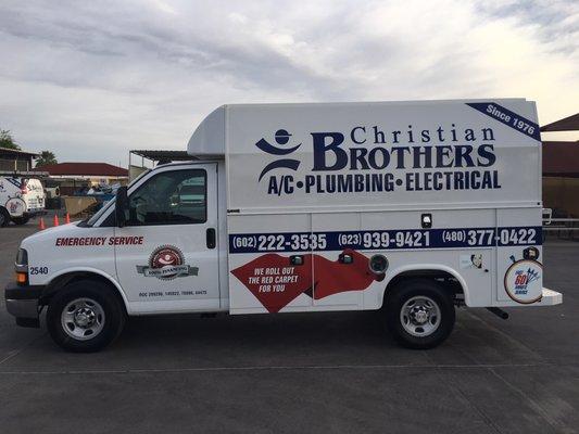 Cbrothers Plumbing AC Electrical Truck