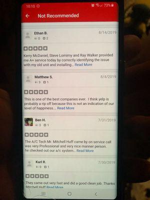 The recent reviews that Yelp hides.