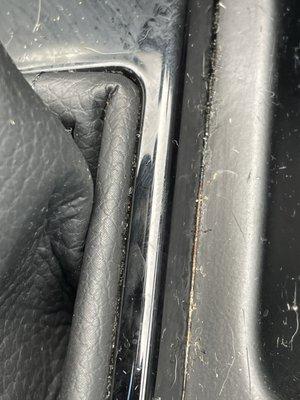 Center console clearly not cleaned