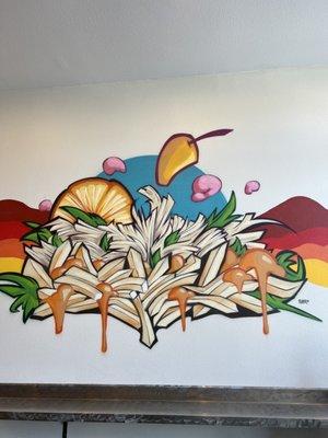 loaded fries mural