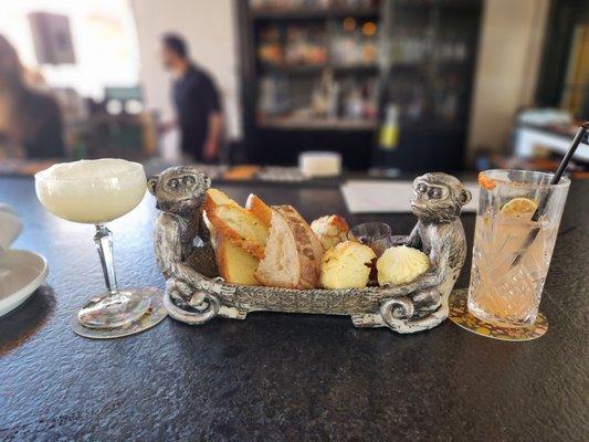 Bread basket.  They say it's different breads daily.