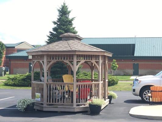 And if you have time to sit around - there is a gazebo next to the store.