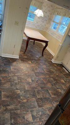 Then finished with an elegant new vinyl flooring