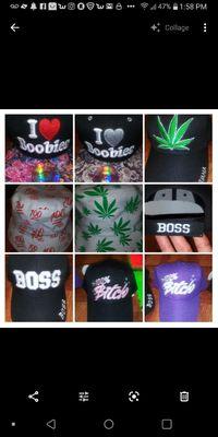 Custom fitted,snapback,or trucker hats with our designs or your company logo