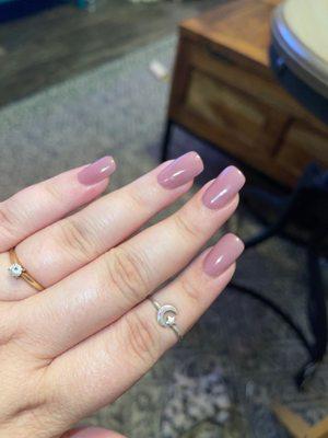 SNS with tips I asked for rounded square shape!