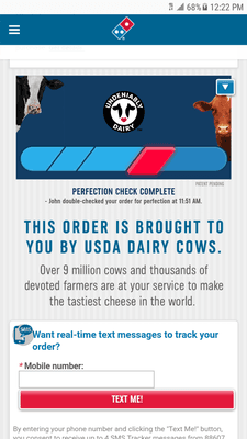 My food sat for a full hour before being dispatched for delivery. No call, no text, no notification at all. Unacceptable.