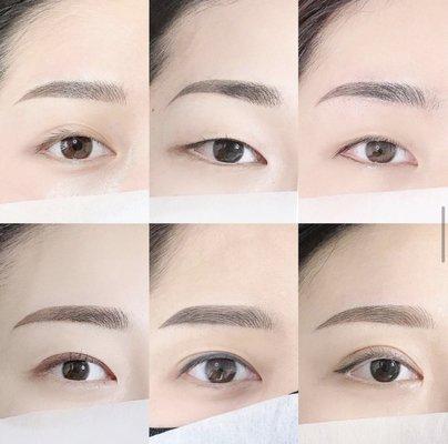 Find your eyebrow shapes.