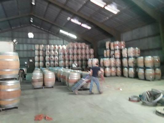 Not a suggested practice to mix spirit barrels in the same room as wine barrels. Our cutters only cut wine barrels.