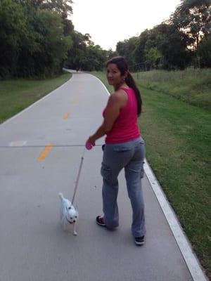 This is off Santa Fe Trail leaving Lindsley Park.