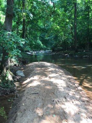 The beginnings of the waterfall