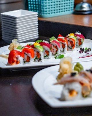 Taste the Rainbow! Freshest Sushi in town