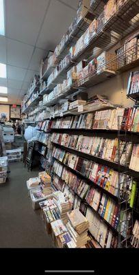 Just one section of their 4 manga filled walls