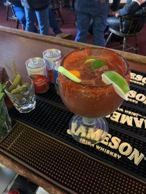 Michelada time! Sunday morning at the Florence