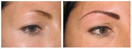 New brows, before and after.