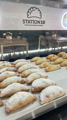 Variety of sweet empanadas.