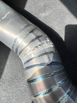 Welded titanium exhaust, no more open exhaust!