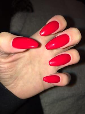 My beautiful claws done by Kevin OPI in Big Apple Red!