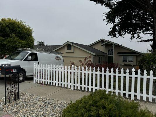 Can't go wrong with a white picket fence to frame the property.