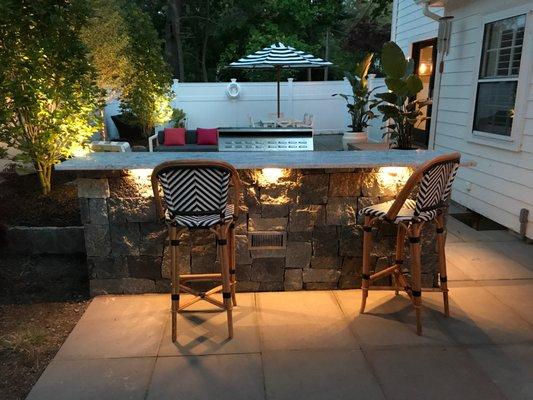 Outdoor Kitchen, Landscape Lighting