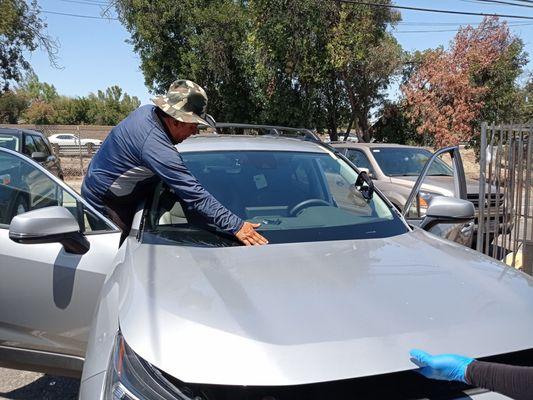 Mark (not pictured) and his crew installed my windshield swiftly.