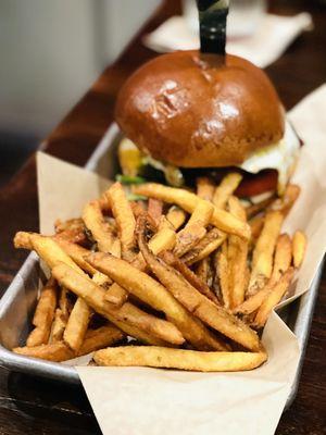 Bacon Cheeseburger with Fries