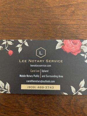 Lee Notary Service