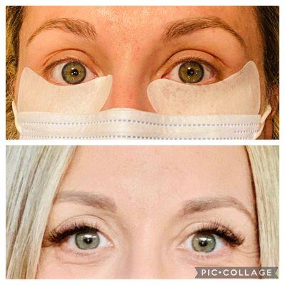 No eye makeup needed with lash extensions!